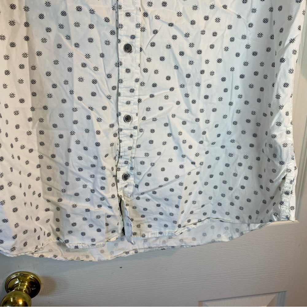 Royal Testimony Mens L LARGE Button Down Shirt Long Sleeve Fit Floral (STAINED) - Picture 3 of 12